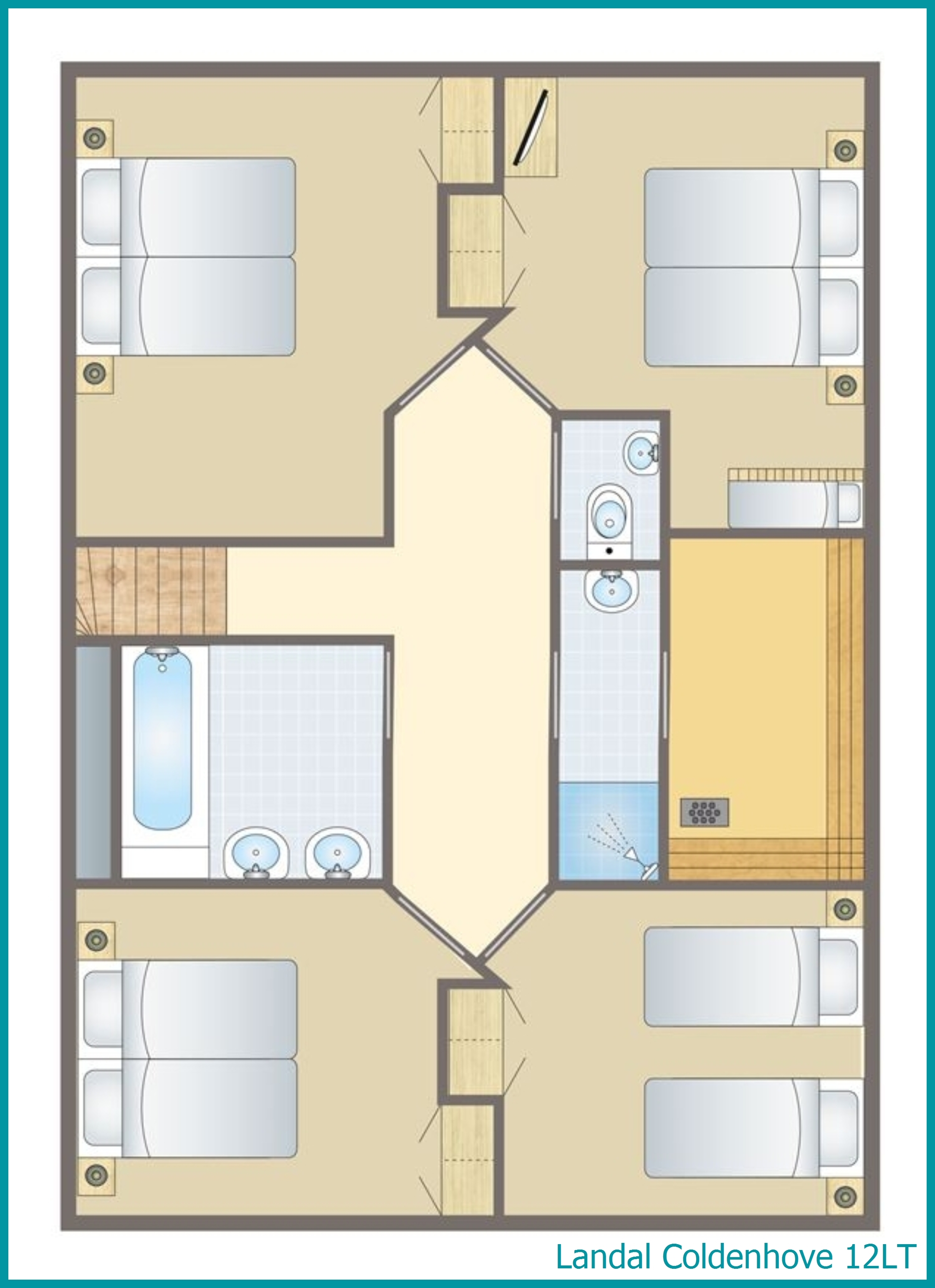 12-Personen-Ferienhaus, Barrierefrei light 12LT in Coldenhove
