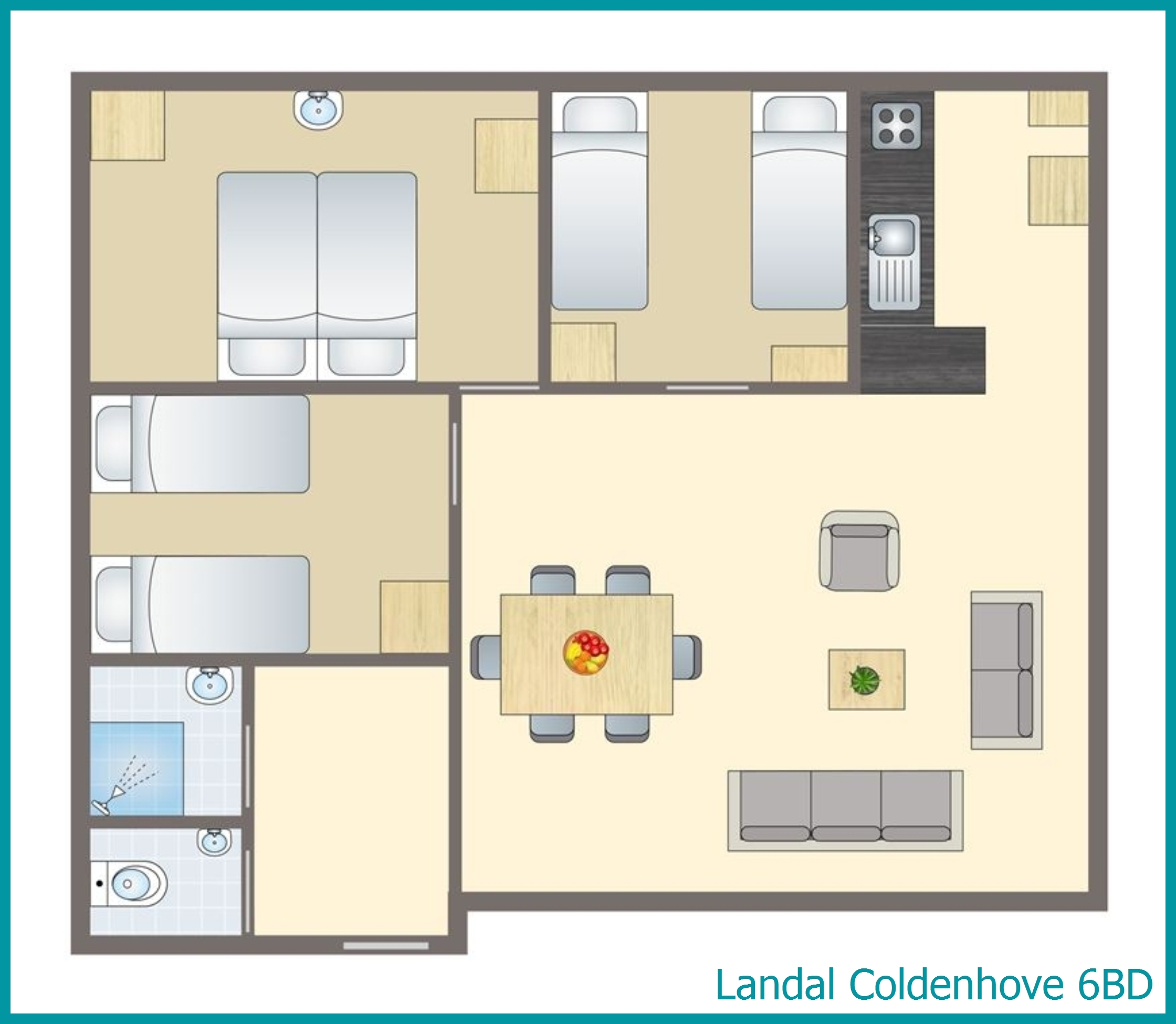 6-Personen-Hunde-Ferienhaus 6BD in Coldenhove