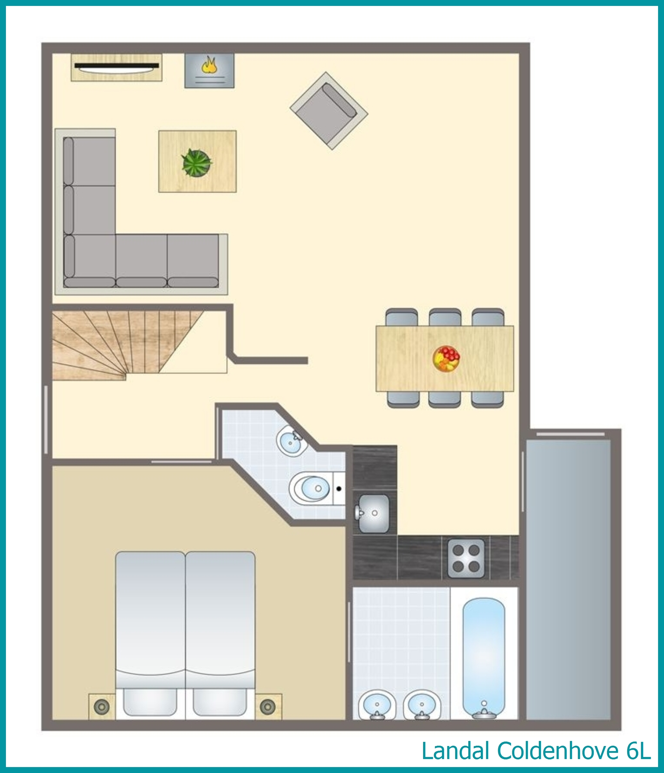 6-Personen-Ferienhaus 6L in Coldenhove