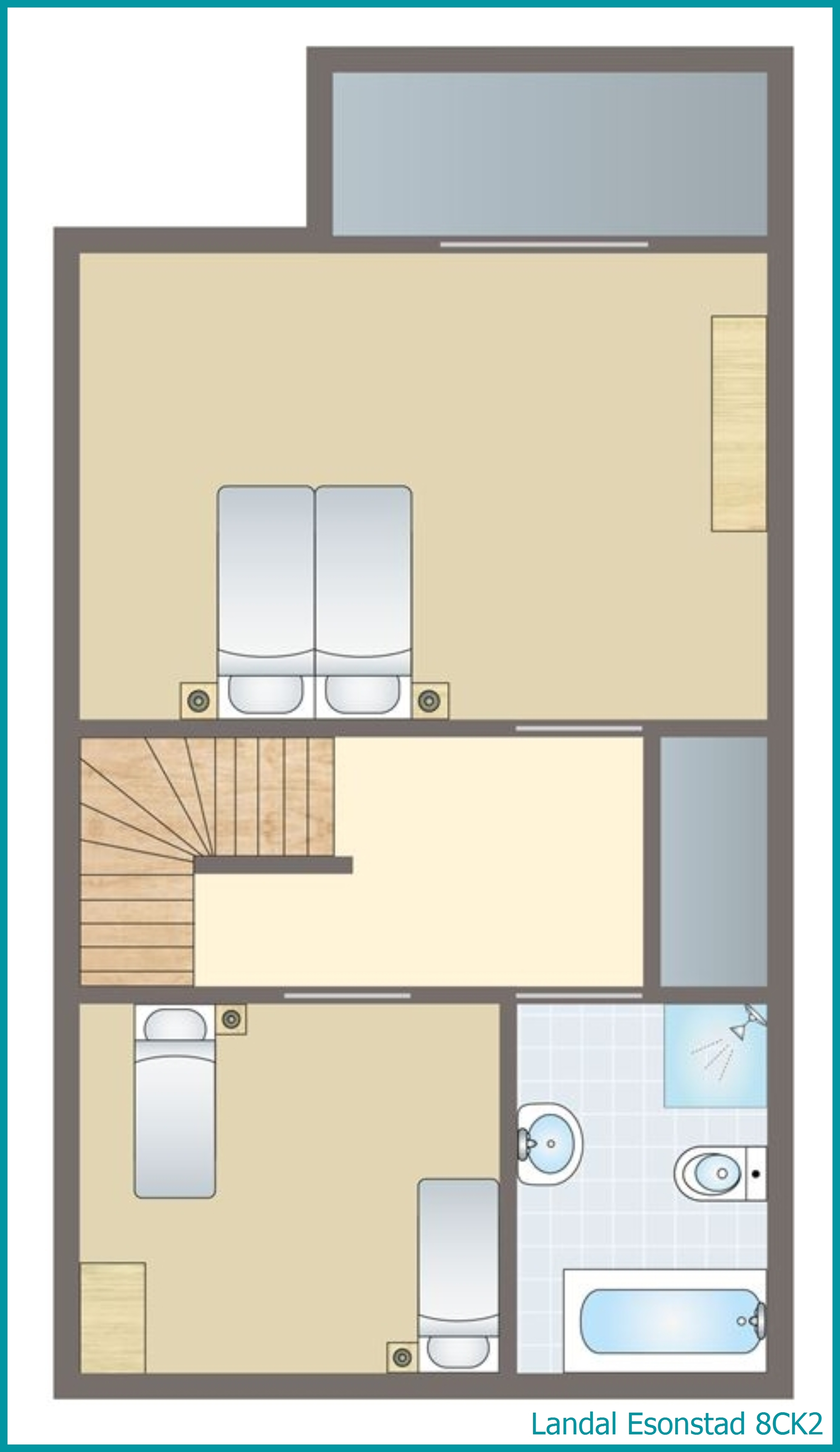 8-Personen-Kinder-Ferienhaus 8CK2 in Esonstad