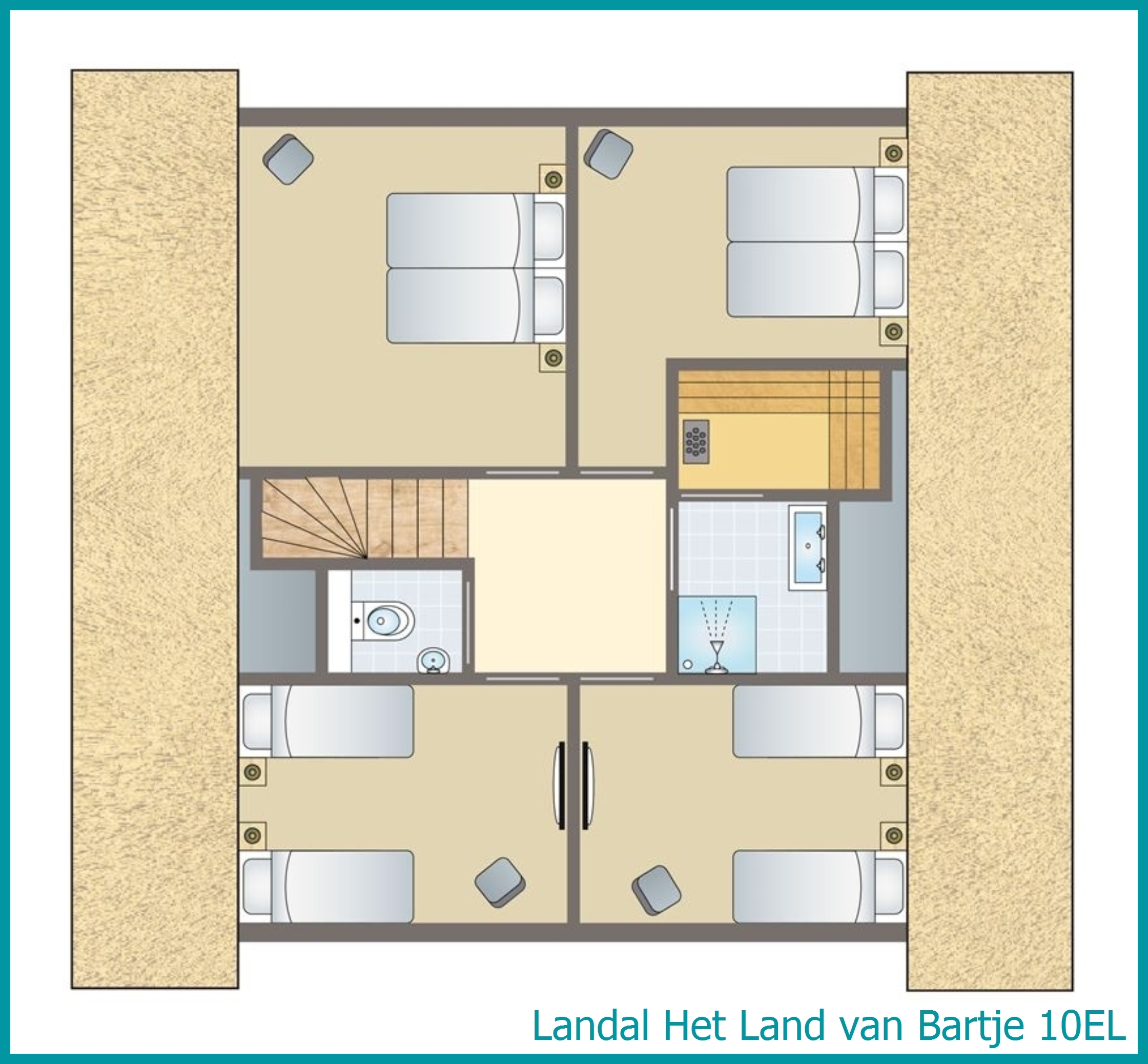 10-Personen-Bauernhaus 10EL in Het Land van Bartje
