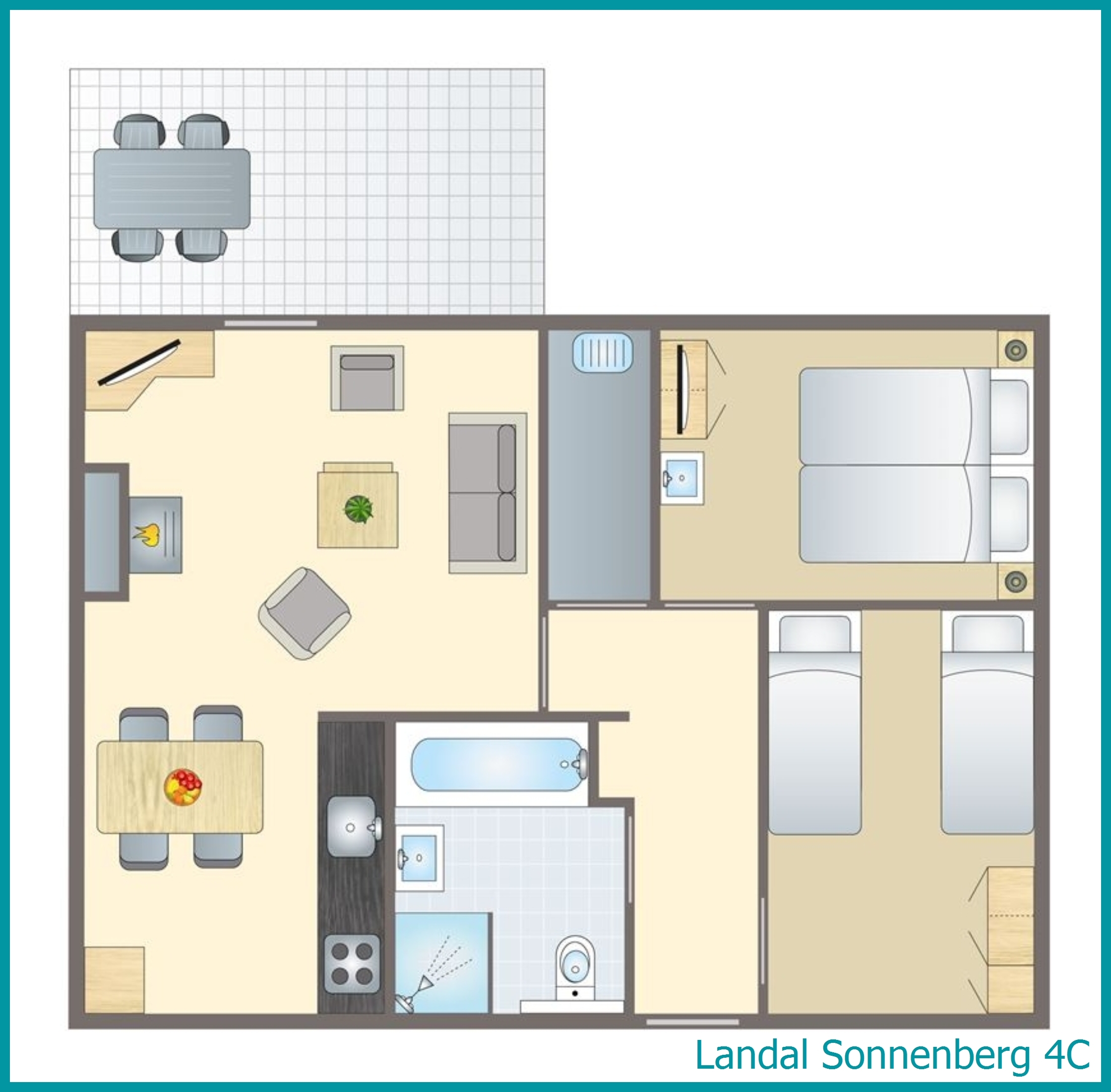 4-Personen-Ferienhaus 4C in Sonnenberg