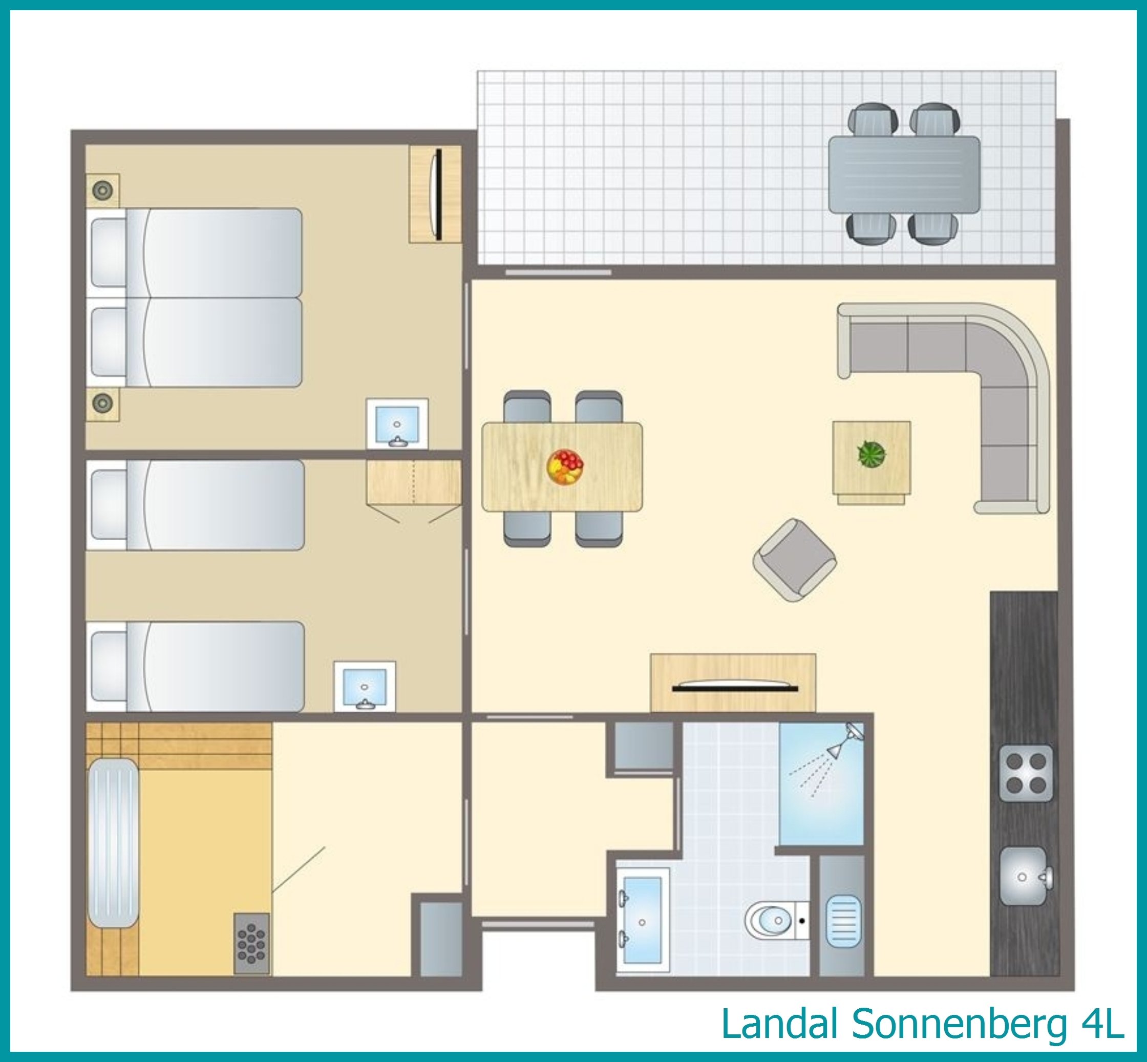 4-Personen-Ferienhaus 4L in Sonnenberg