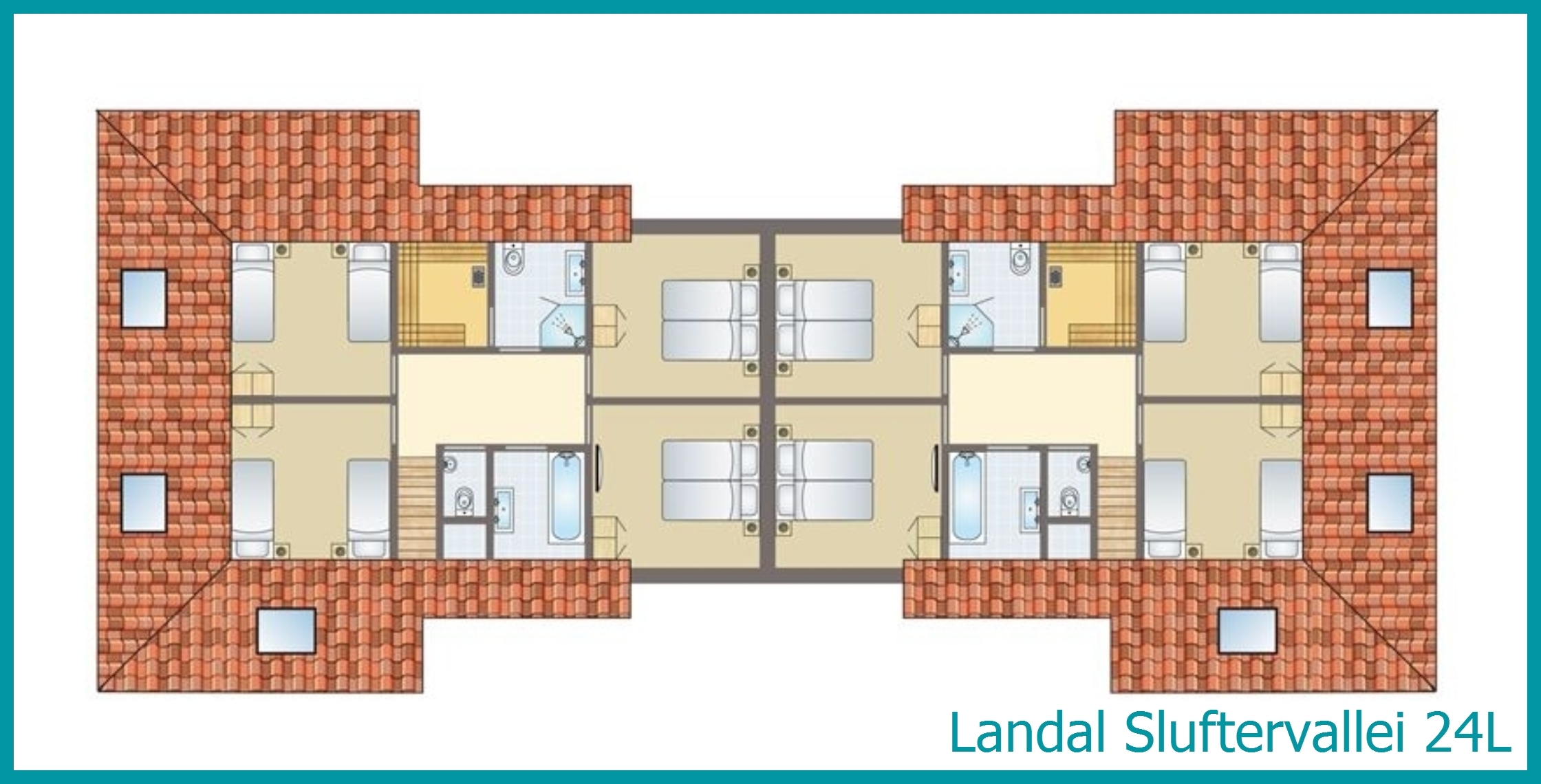 24-Personen-Ferienhaus 24L in Sluftervallei