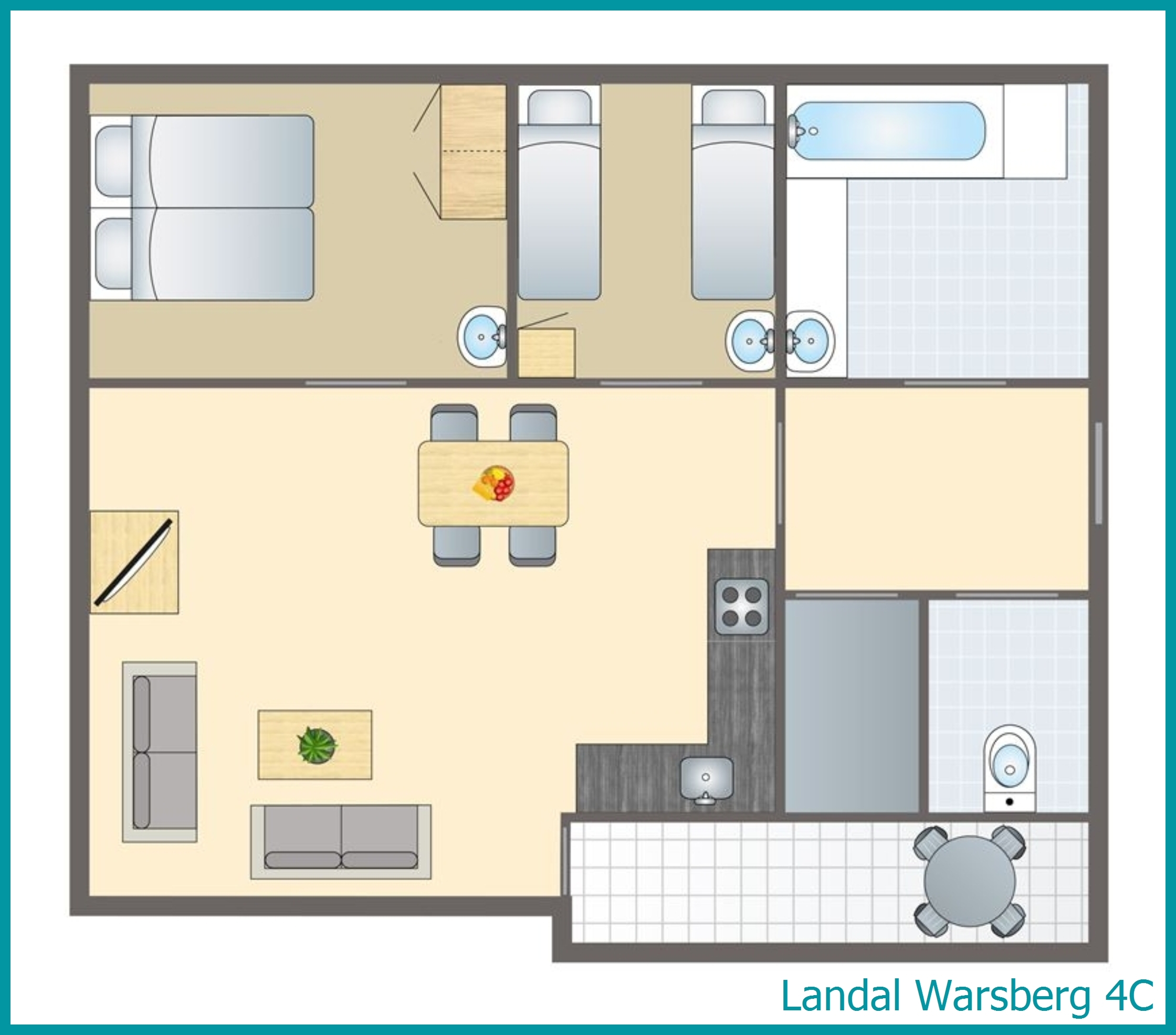 4-Personen-Ferienhaus 4C in Warsberg
