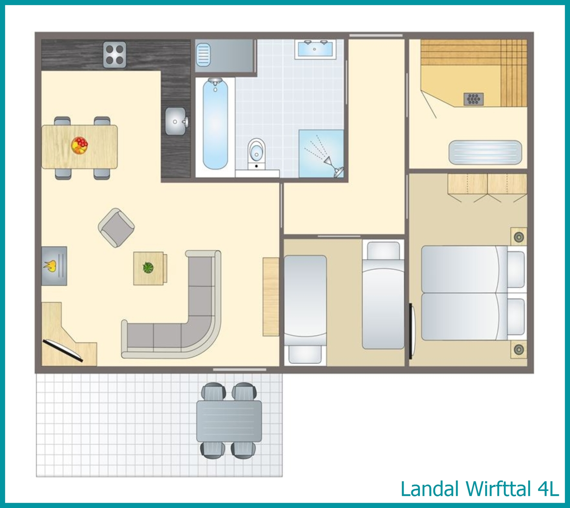 4-Personen-Ferienhaus 4L in Wirfttal