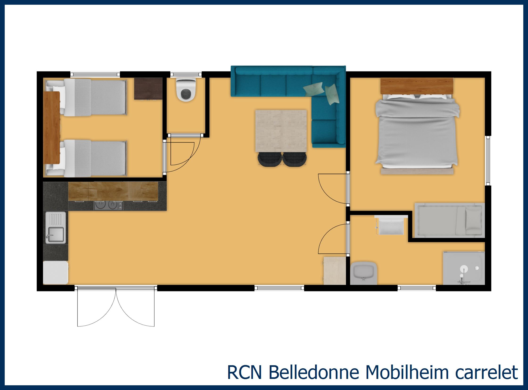  Mobilheim carrelet in Belledonne