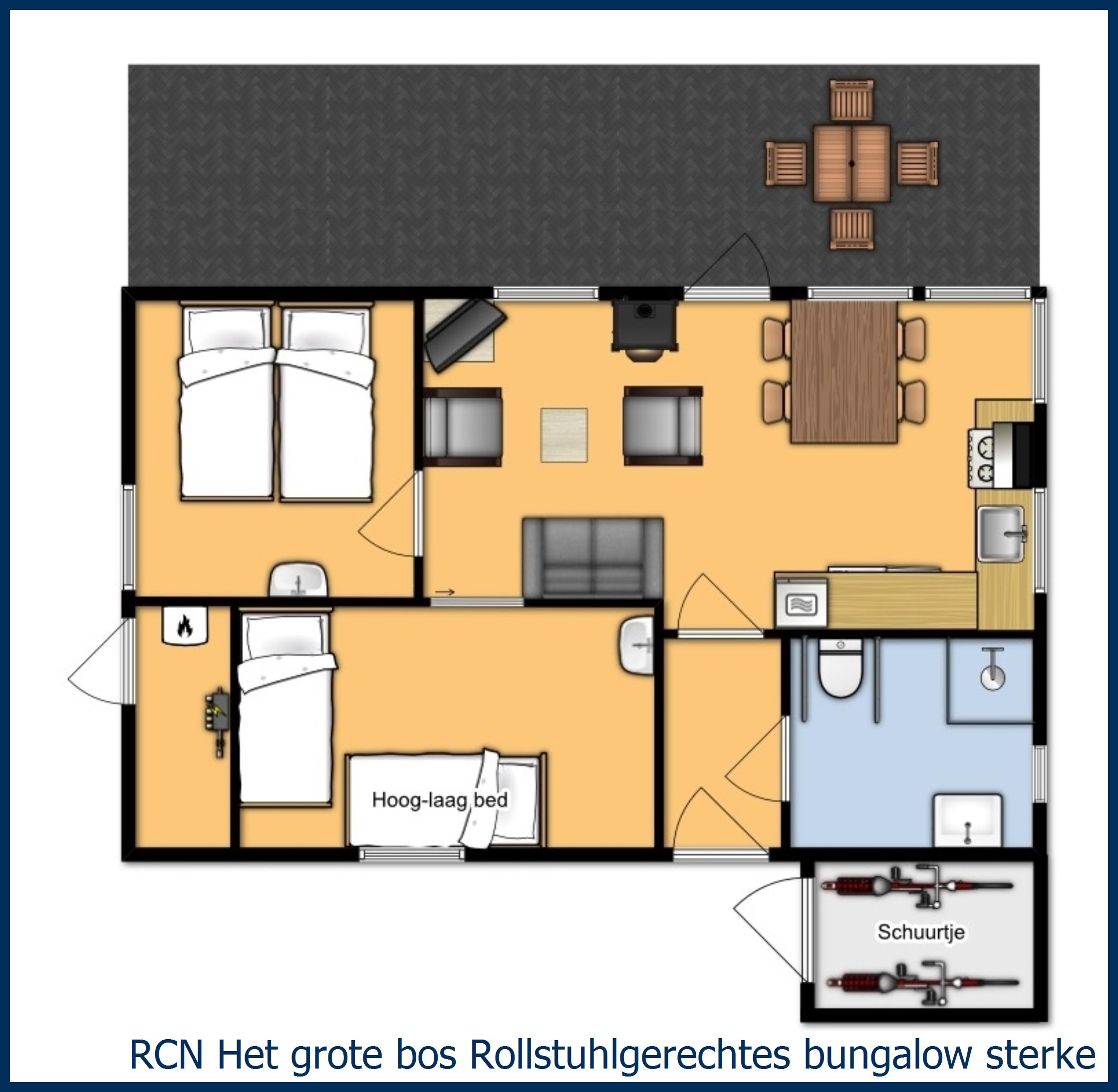 Ferienhaus Rollstuhlgerechtes Sterkenburg in Het Grote Bos