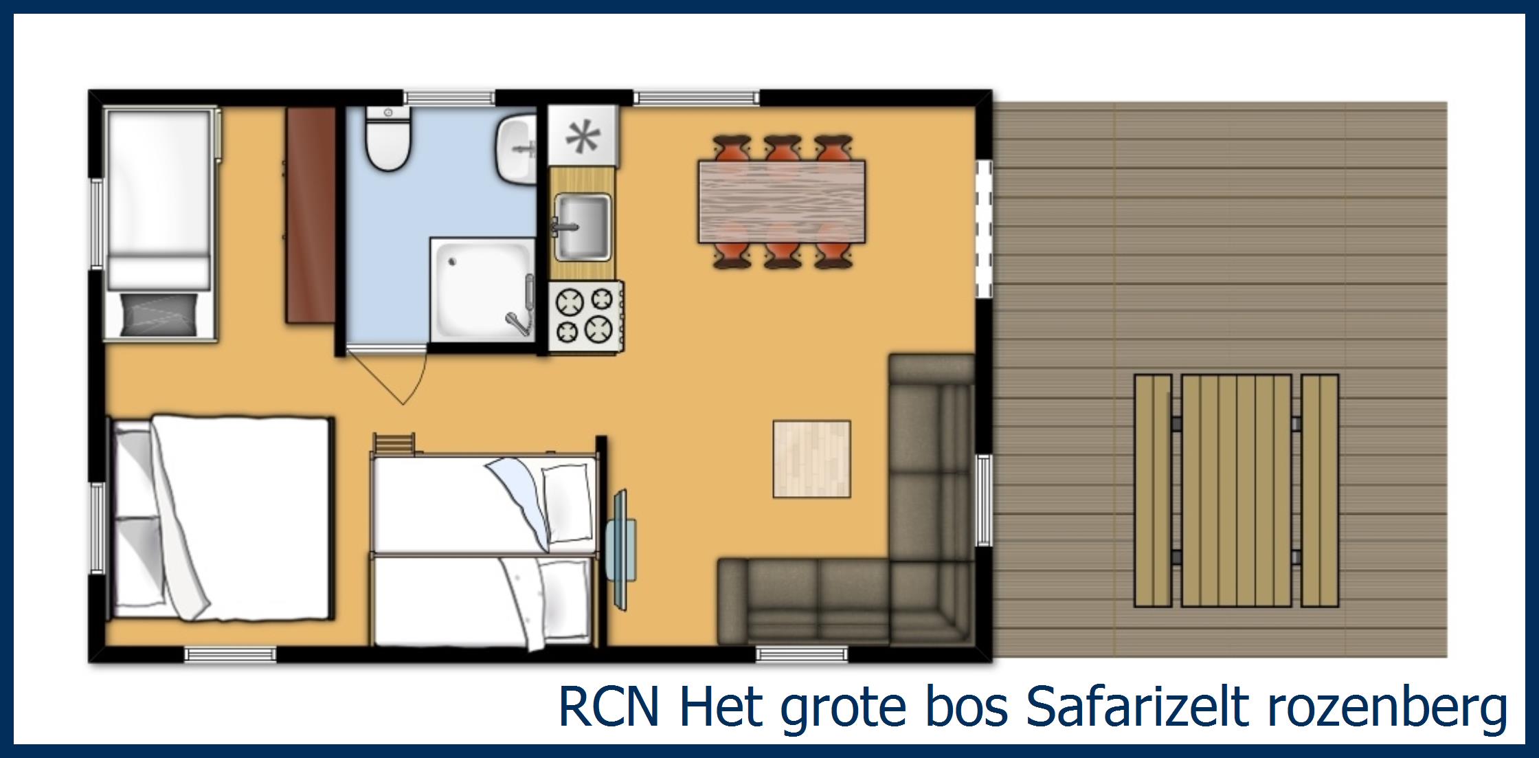 Safarizelt Rozenberg in Het Grote Bos