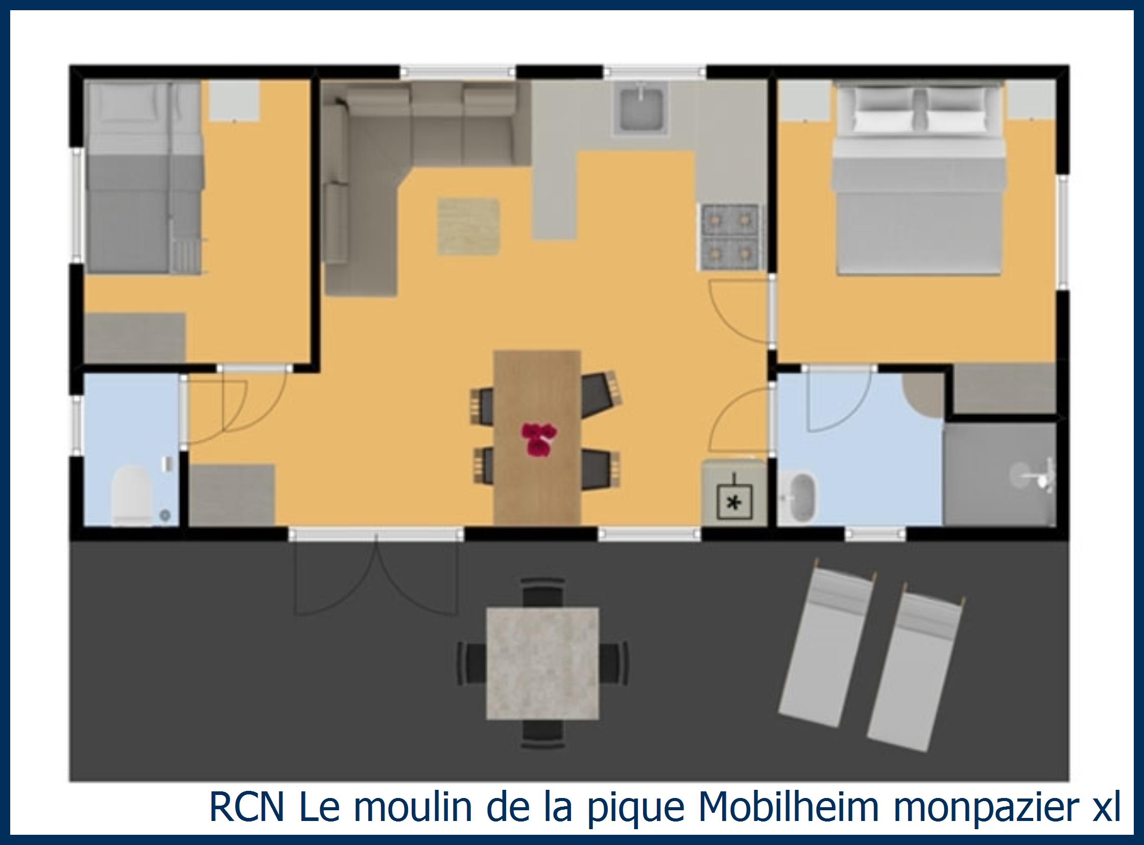 Kindermobilheim Mobilheim monpazier xl in Le Moulin de la Pique