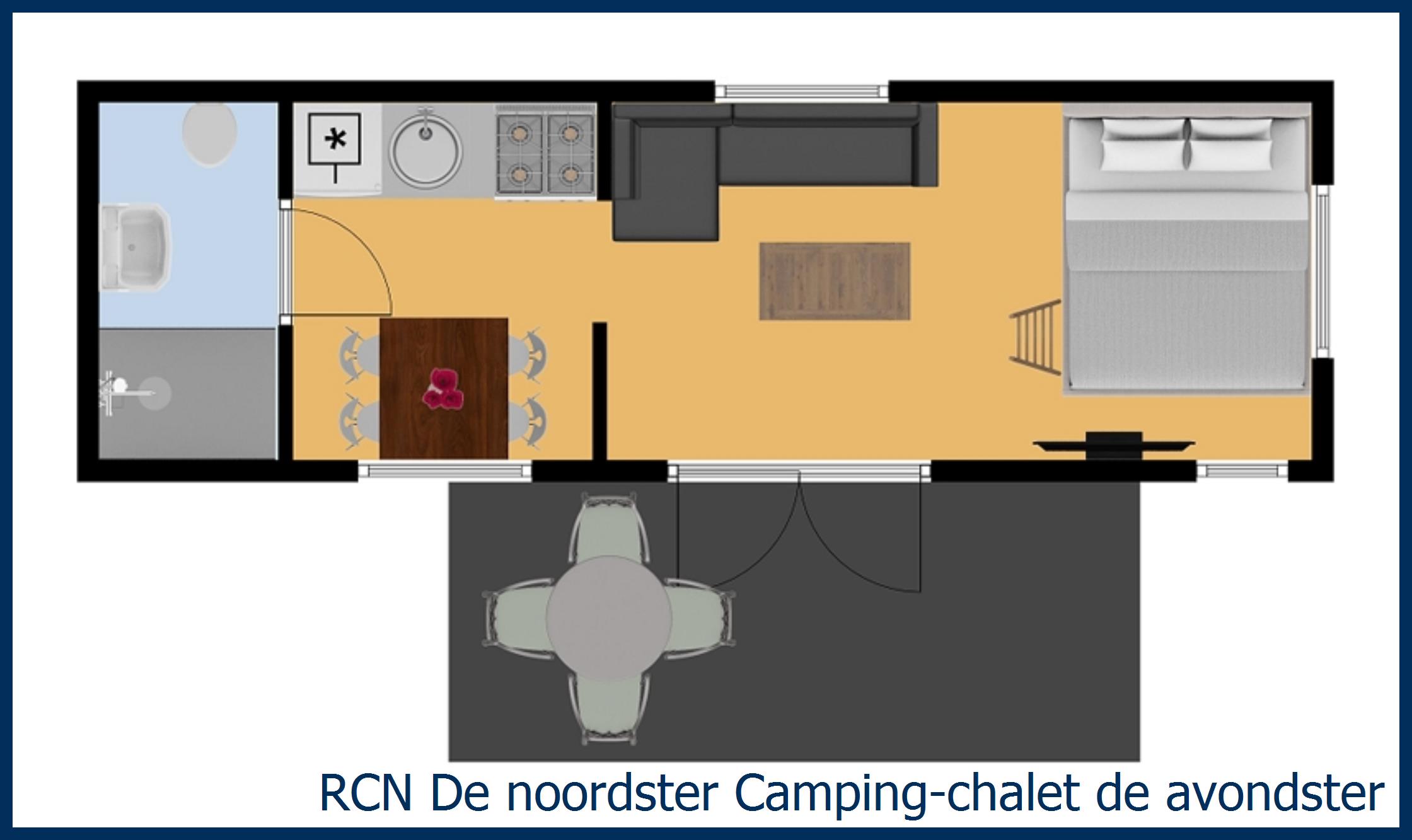 Blockhütte Camping- de avondster in De Noordster