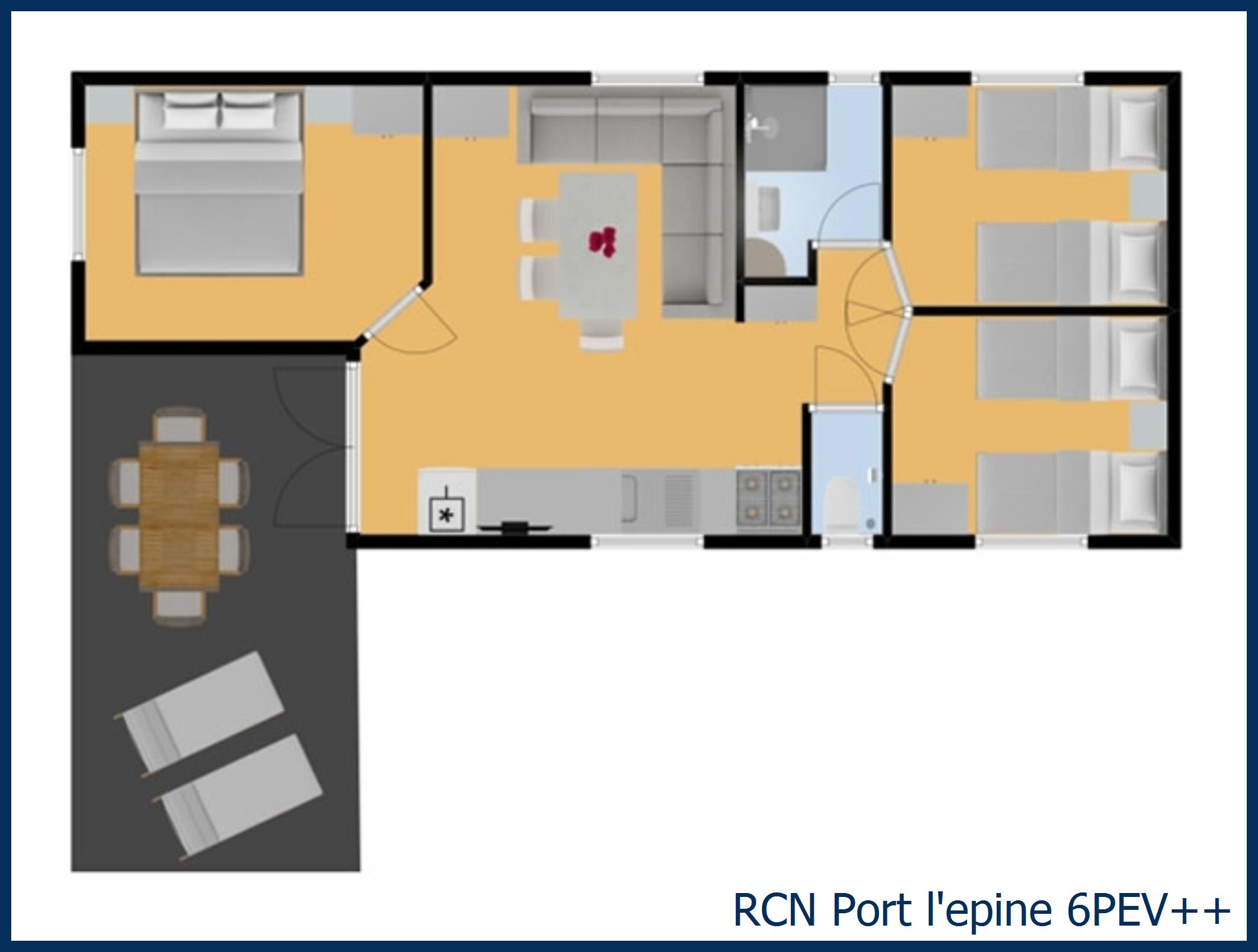 Mobilheim homard 6PEV++ in Port l'Epine